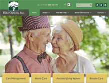 Tablet Screenshot of elderoptionsca.com